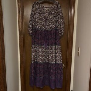 Natural Life Long Sleeved Maxi Dress